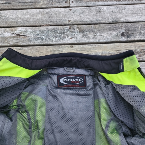 OLYMPIA Vented Motorcyle Jacket~L - Picture 6 of 16